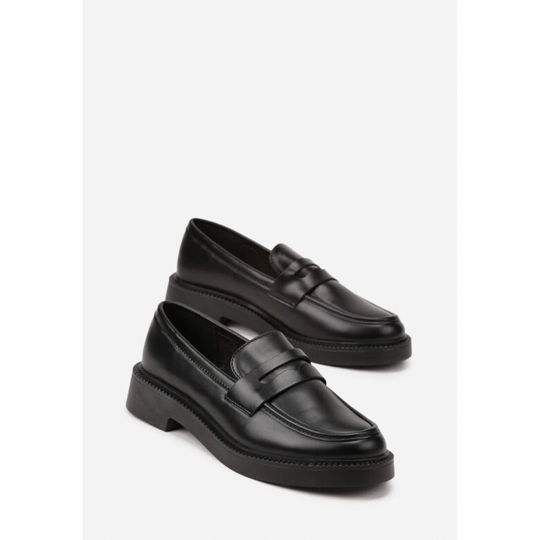 12 set box Black PU Moccasin size 36 - 41