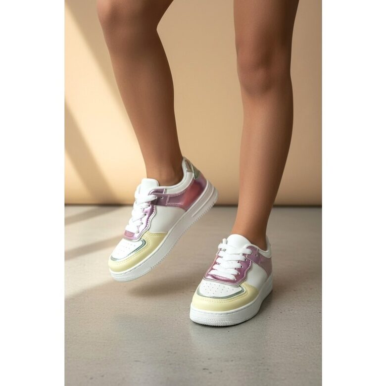 12 set box Kids Yellow - Pink size 30 - 35 Poti Pati Sneakers