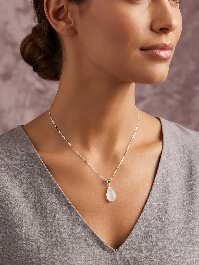 925 Sterling Silver White Crystal 4 set