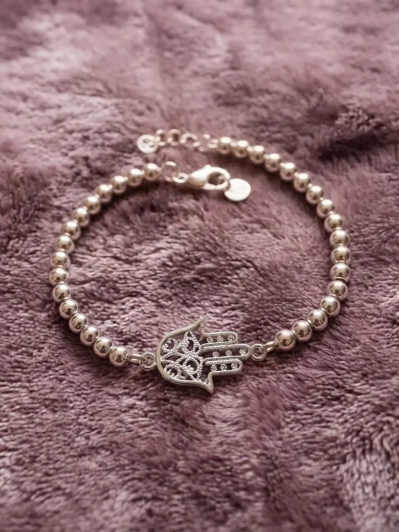 925 Sterling Silver Hamsa 1 pcs