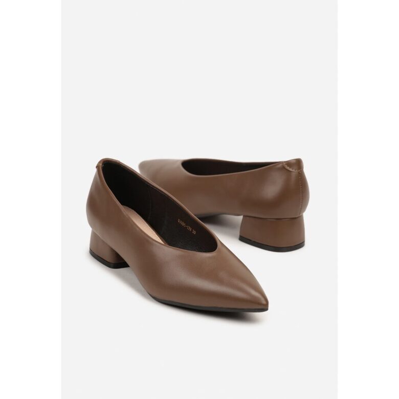 12 set box Dark Khaki Kitten Pumps size 36 - 41