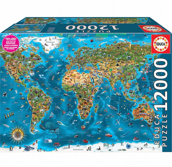 Educa World Map – 12,000 Piece Puzzle