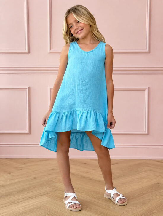 6 Set Box Girl's Dresses Lina 100% ( 2-12Y)