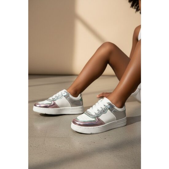 12 set box Kids Pink - Silver size 30 - 35 Poti Pati Sneakers