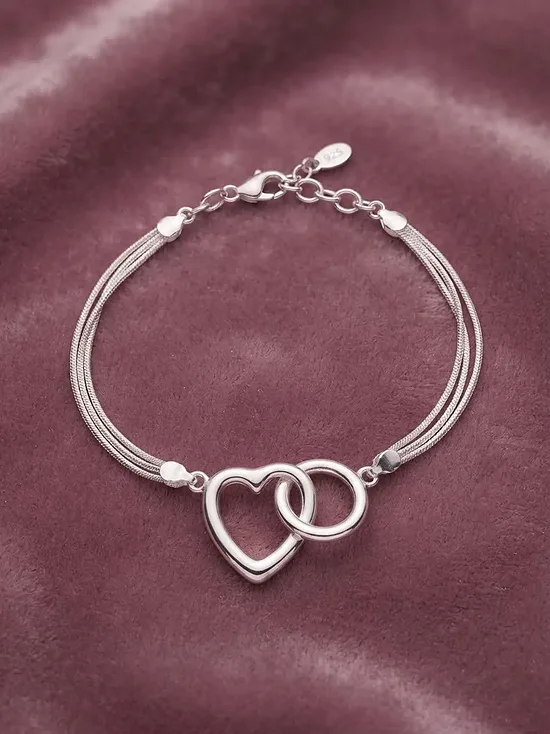 925 Sterling Silver heart 5 set