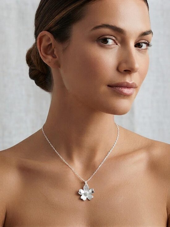 925 Sterling Silver Flower 4 set 