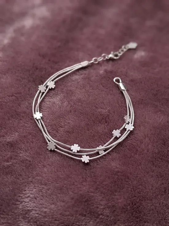 925 Sterling Silver Clover 2 set