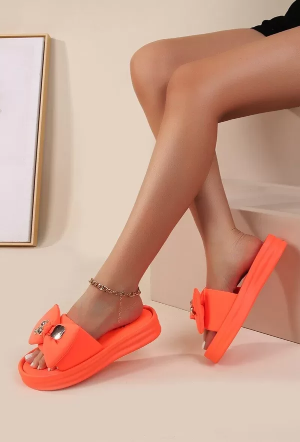 SLIPPERS&SLIDES - COMFORT - ORANGE 